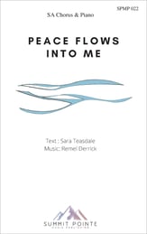 Peace Flows Into Me SA choral sheet music cover